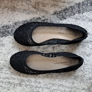 Charles Albert black flats